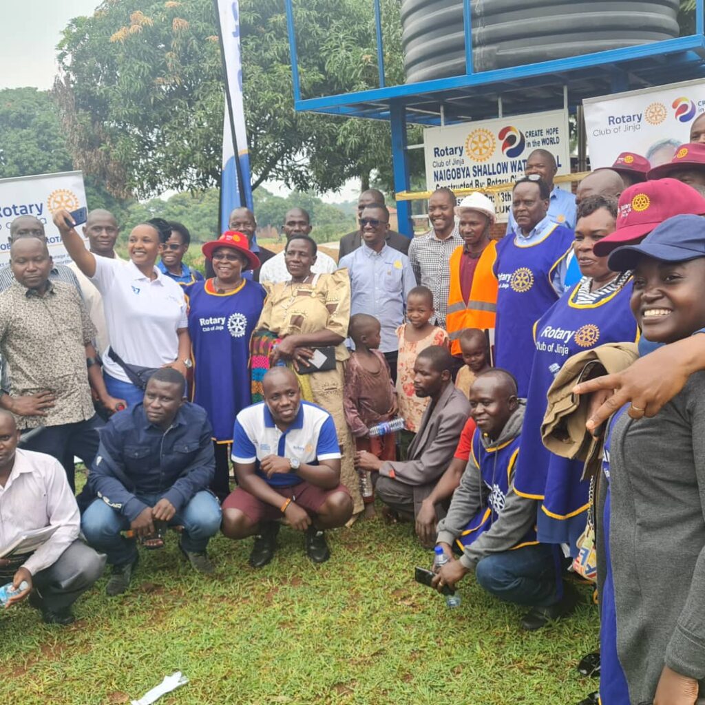 Rotary club of Jinja addresses water shortage crisis, boosting education in Luuka