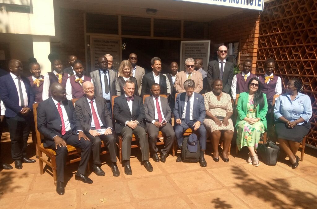 European Ambassadors tour UHTTI and key tourism sites in Jinja