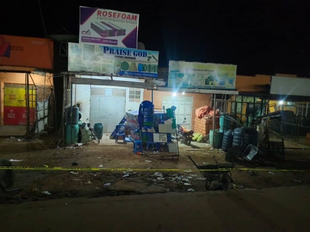 Gunmen kill one, injure another in Buwenge hardware shop attack